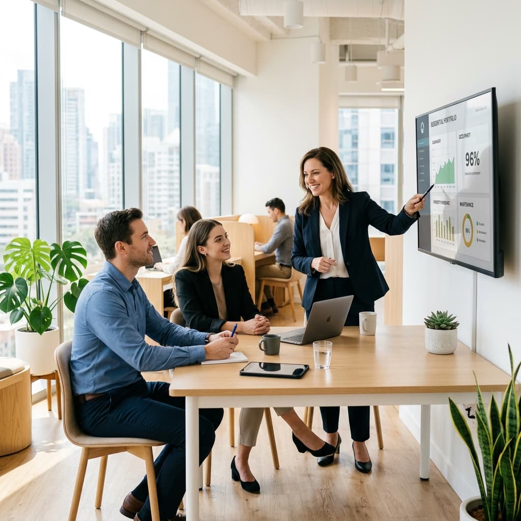 Property management dashboard built with Intuidy AIPI