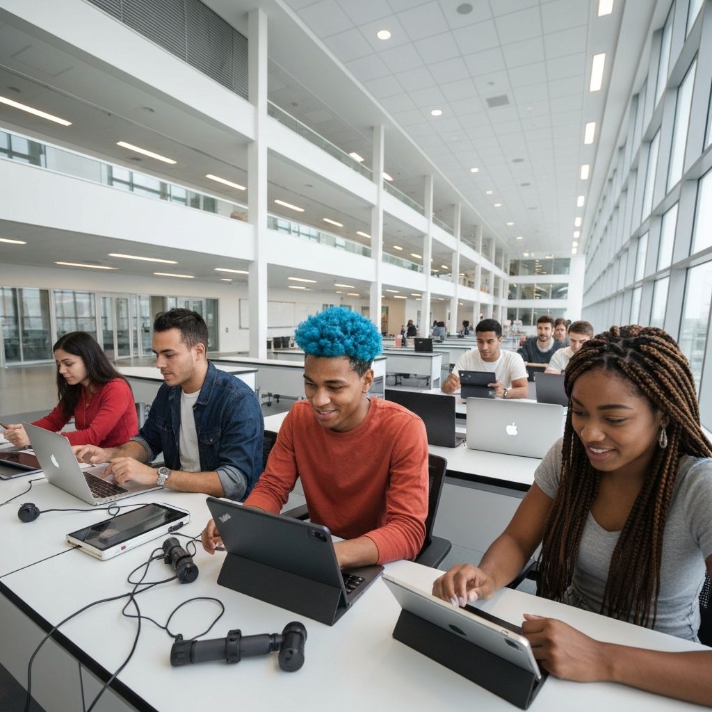 University students on campus